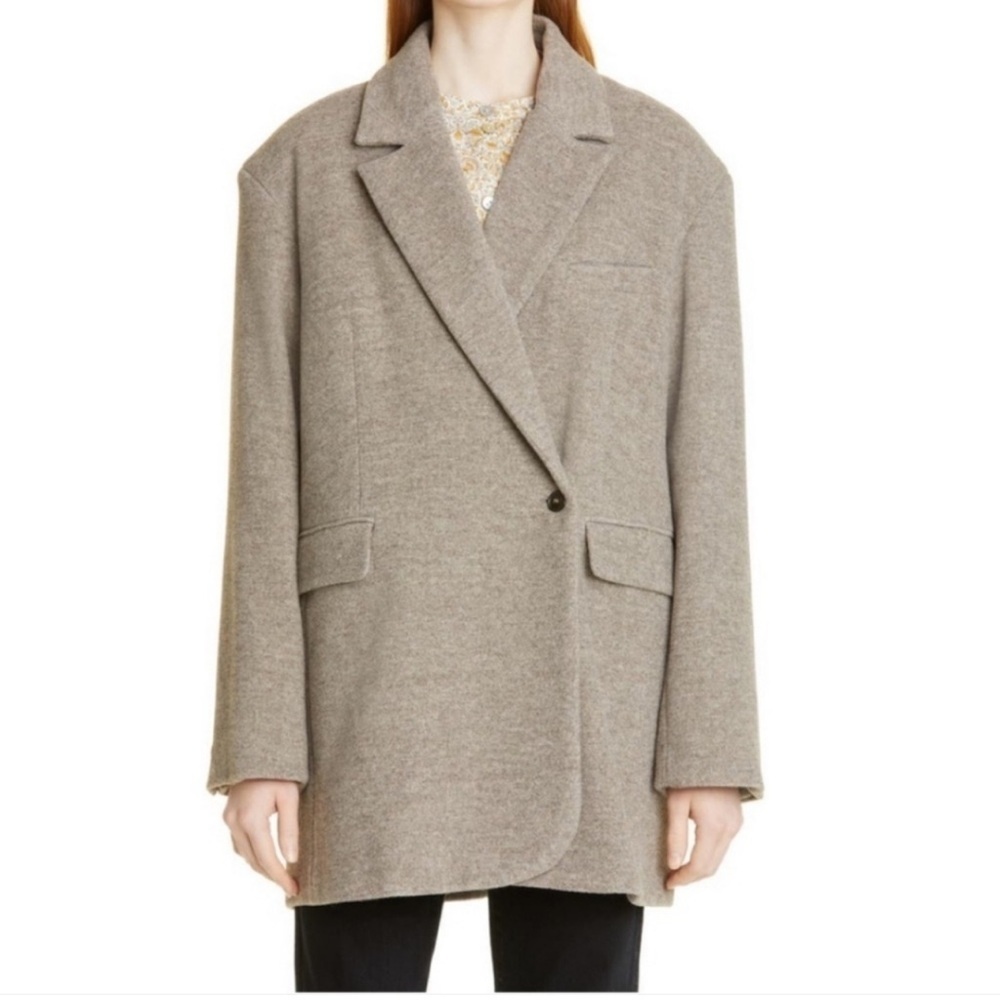 Vanessa Hong X Birgitte Herskind Wilma Blazer In Dark Morreto Size 2 US 34 NWT - Picture 2 of 6